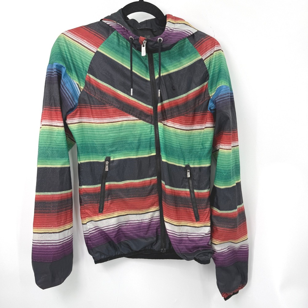 Nike Windrunner Serape Stripe Jacket Women S Sreetwear Festival Boho Gorpcore‎